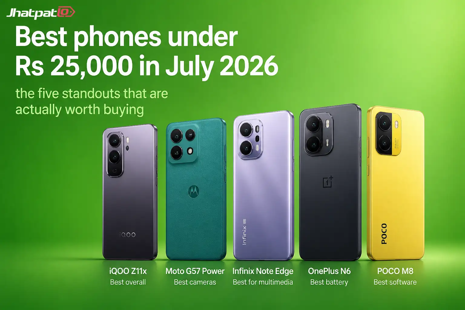 Best phones under Rs 25,000 in July 2026: the five standouts that are actually worth buying