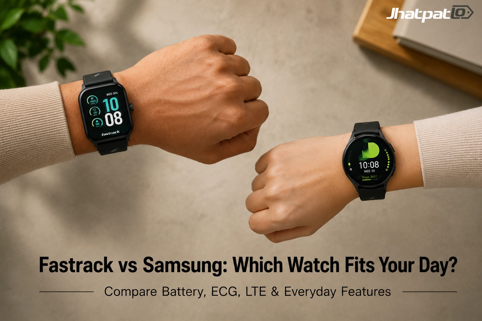  Fastrack vs Samsung Smartwatches for First-Time Users: Battery Life, ECG, LTE, and Daily Use