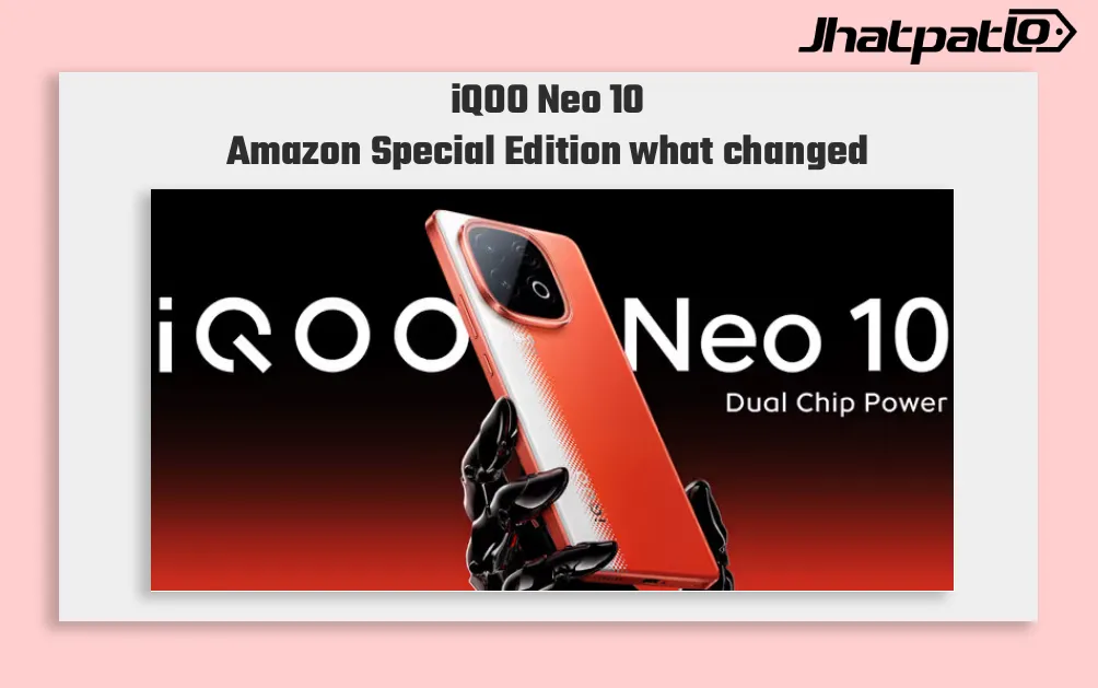 iQOO Neo 10 Gets Black and White Amazon Special Editions in India