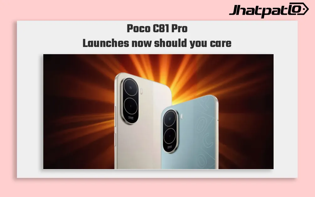 Poco C81 Pro Launches With 6000mAh Battery, 6.9-Inch Display and Unisoc T7250