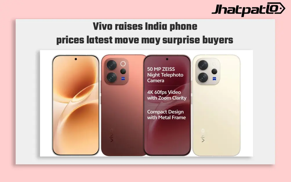  Vivo raises India phone prices by up to Rs 4,000 across mid-range models