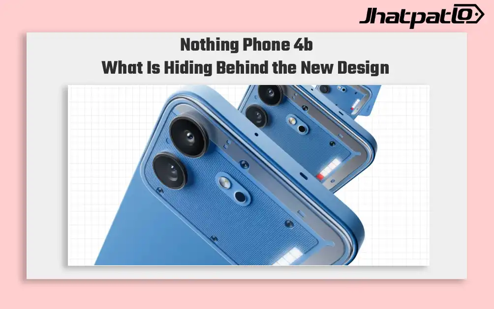 Nothing Phone 4b design revealed with Glyph Bar and blue finish