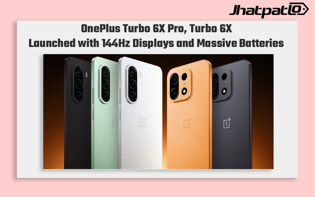  OnePlus Turbo 6X Pro Launches With 8,000mAh Battery and 144Hz Display