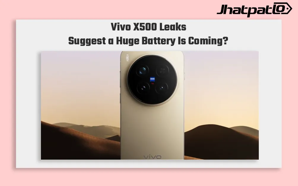  Vivo X500 Leak Points to 6.59 Inch Display and 7,500mAh Battery