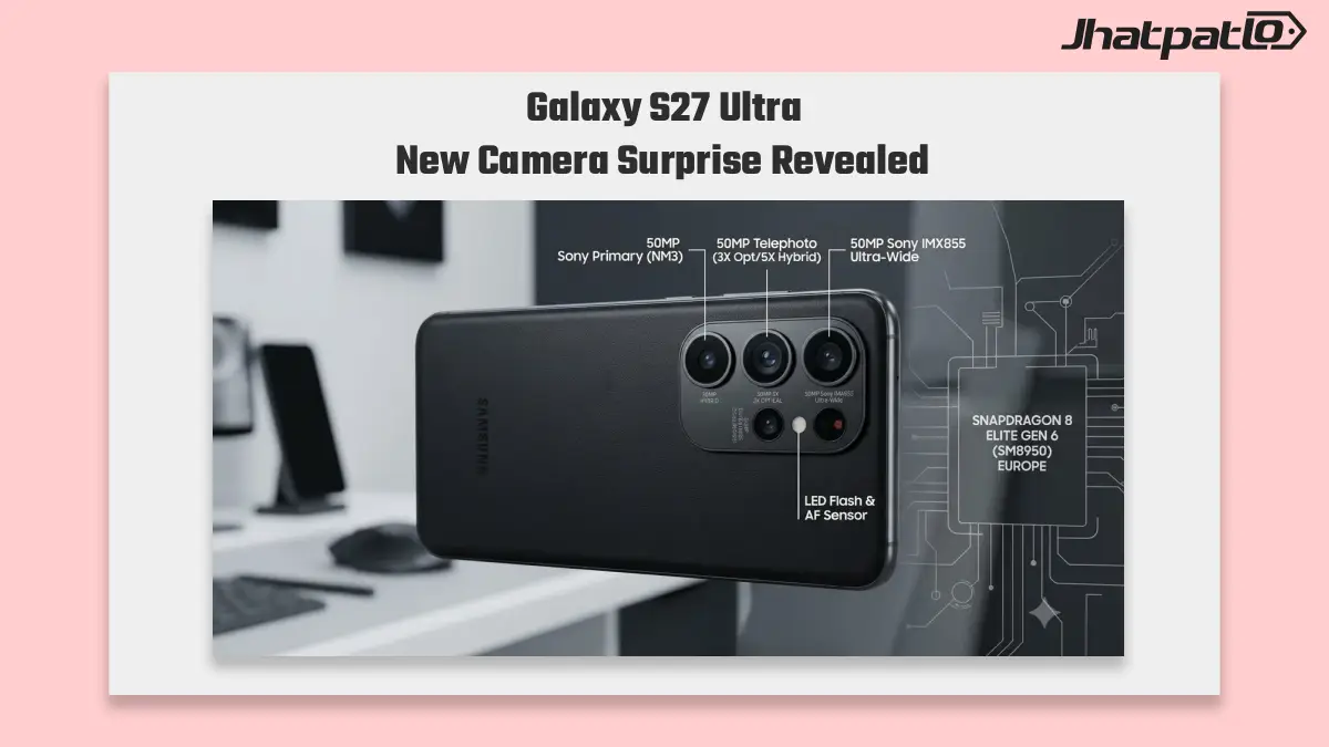  Galaxy S27 Ultra camera leak confirms Sony IMX855 and 50MP ultrawide
