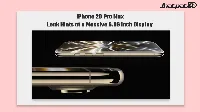 iPhone 20 Pro Max Display Tipped at 6.96 Inches in Apple Leak