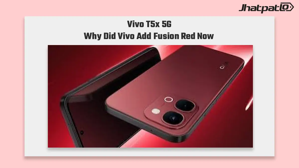  Vivo T5x 5G Fusion Red Colourway Launch Brings New Colour to India