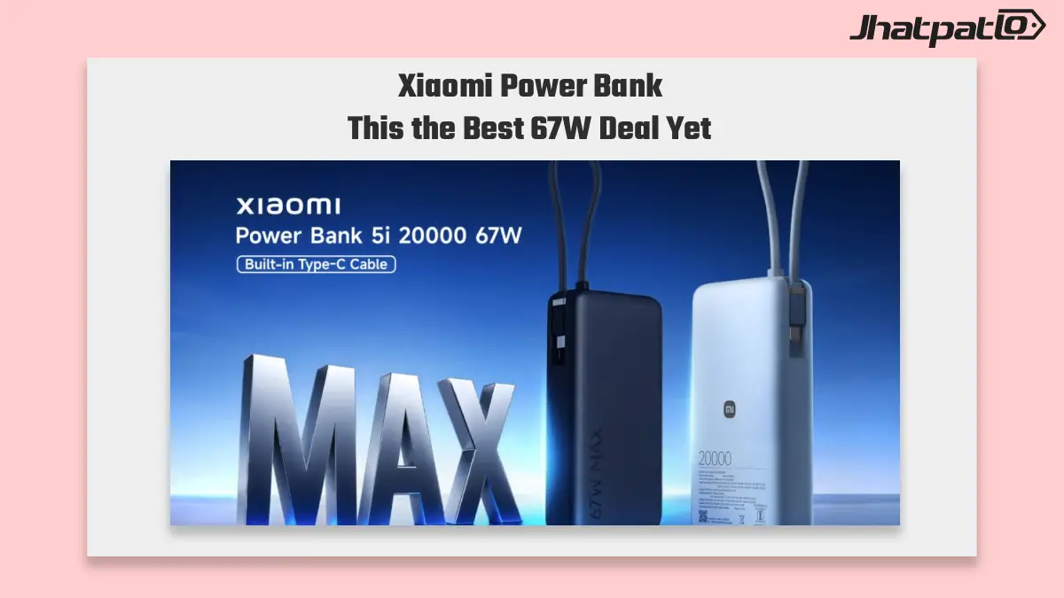 Xiaomi Power Bank 5i 20000 67W Debuts With a Handy Upgrade