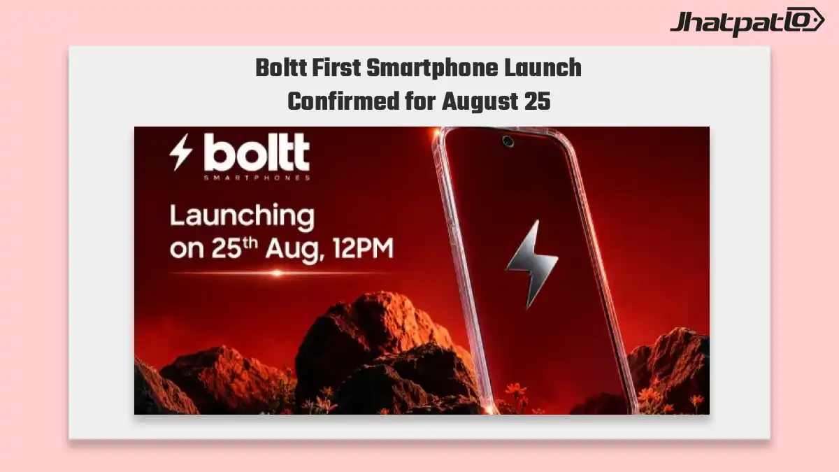 Boltt first smartphone launch confirmed for August 25 with Flipkart teaser
