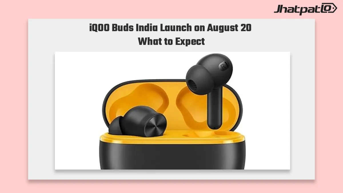  iQOO Buds India launch set for August 20 with Amazon sale