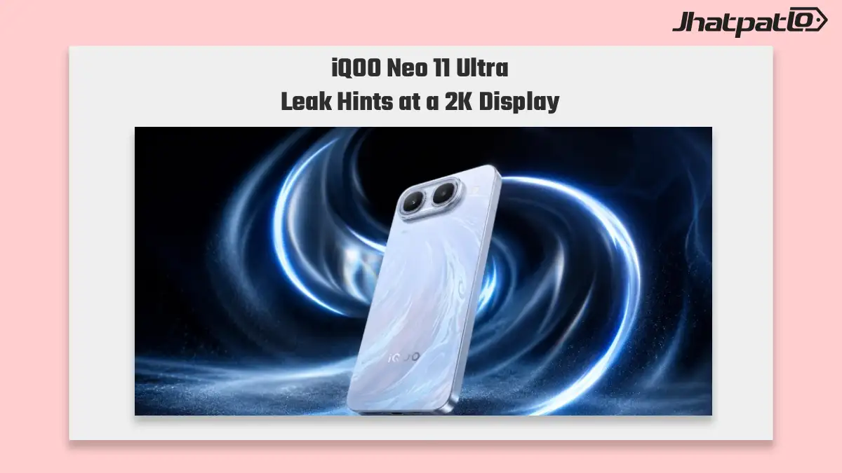 iQOO Neo 11 Ultra display specs lead 2K screen and 9,100mAh battery