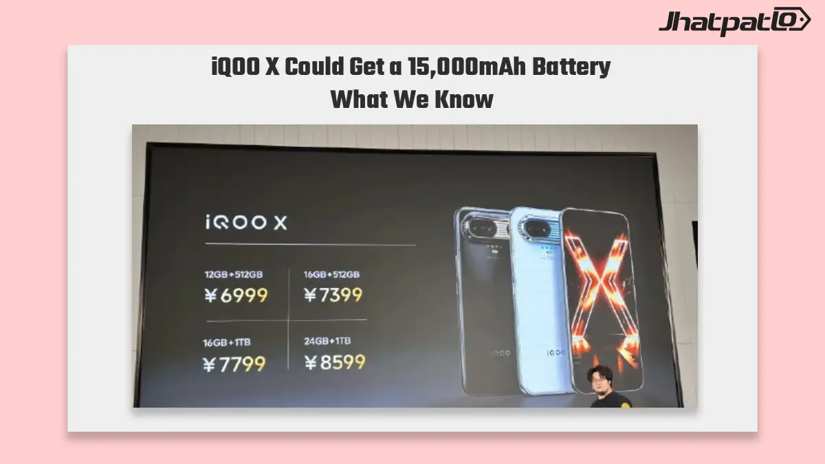 iQOO X concept phone shows 15,000mAh battery and 240Hz display