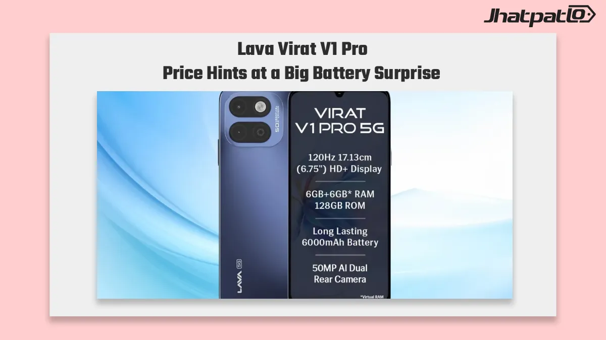 Lava Virat V1 Pro 5G price and battery details in India