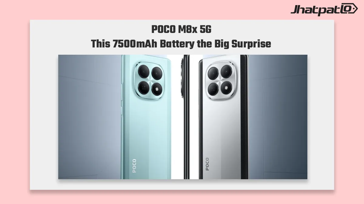 Poco M8x 5G launch India teaser shows 7500mAh battery and 120Hz display