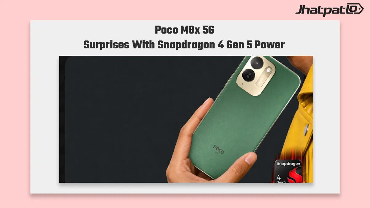 Poco M8x 5G launched in India with 7,900mAh battery and Snapdragon 4 Gen 5