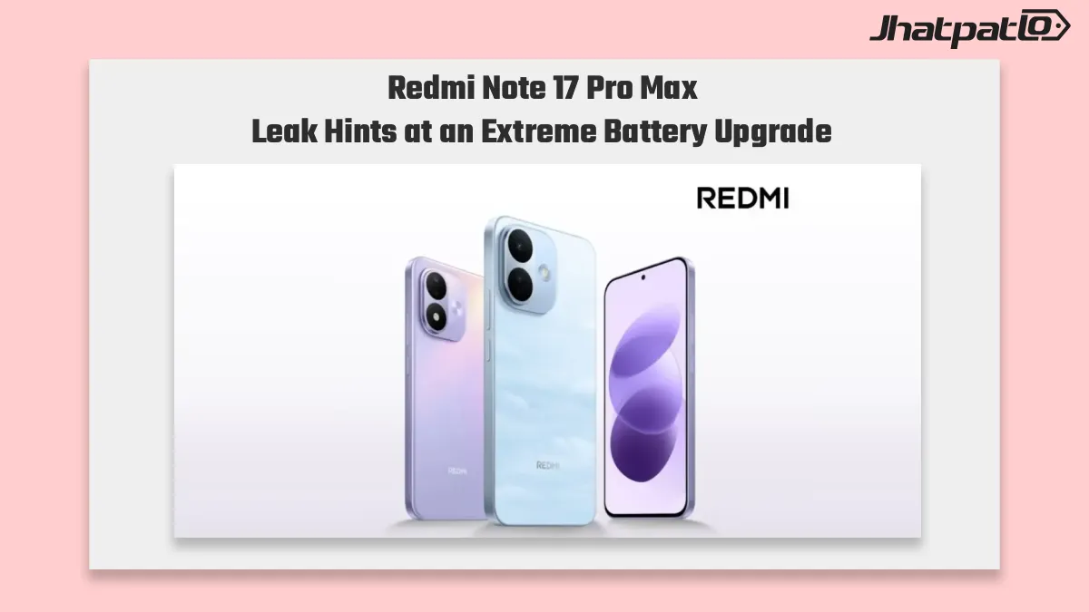  Redmi Note 17 Pro Max Specs Leak Point to 9,210mAh Battery
