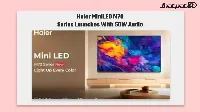 Haier MiniLED M70 Series TVs Launch in India with 50W Audio