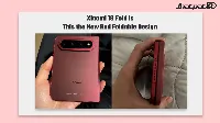 Xiaomi 18 Fold leaked images show red wide foldable design