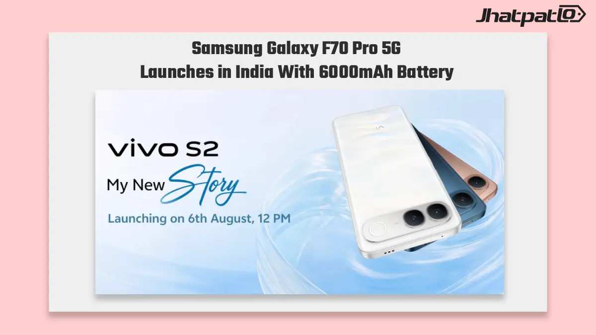 Vivo S2 India launch confirms 7050mAh battery and August 6 debut