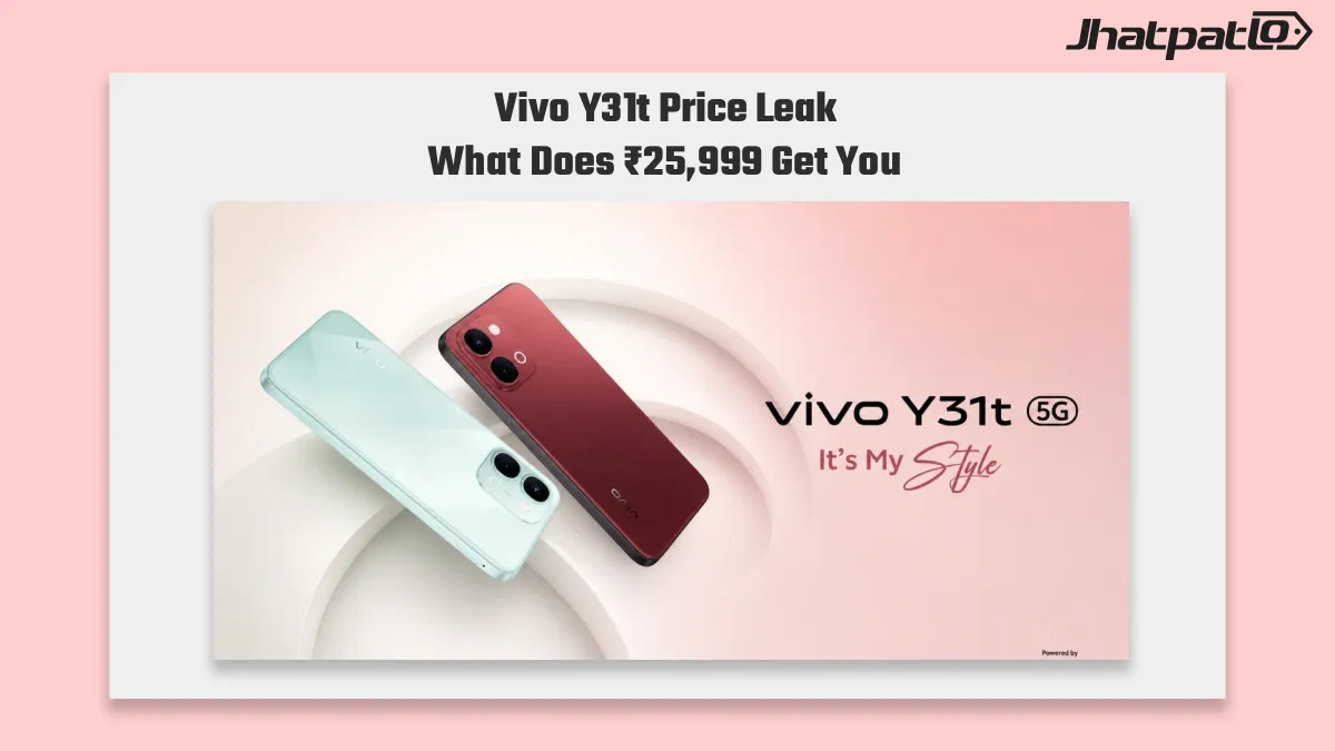 Vivo Y31t 5G price in India leaks with Rs 25,999 starting tag