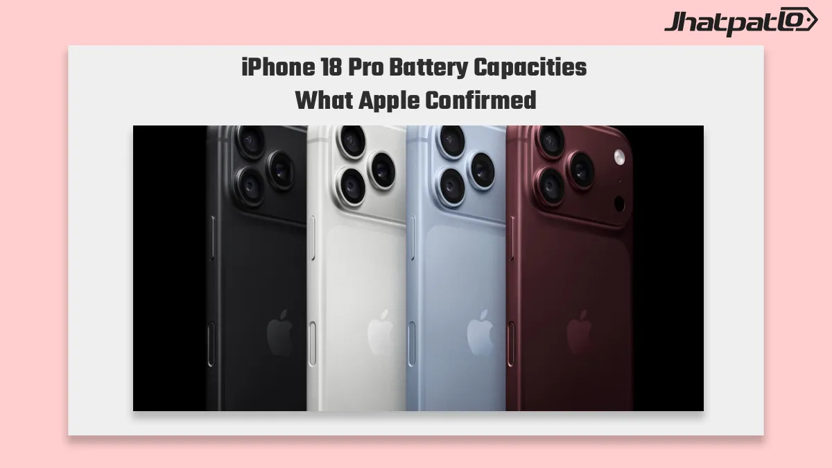  iPhone 18 Pro battery capacities confirmed at 4,056mAh and 5,391mAh
