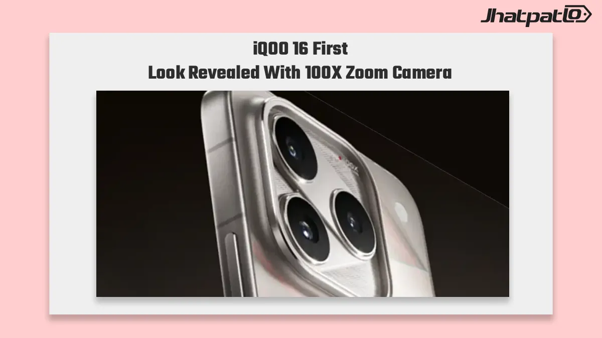 iQOO 16 first look revealed with silver design and 100X zoom camera