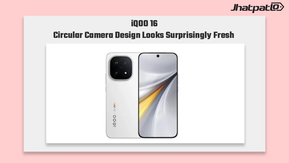 iQOO 16 render leaks show circular camera module and blue accents