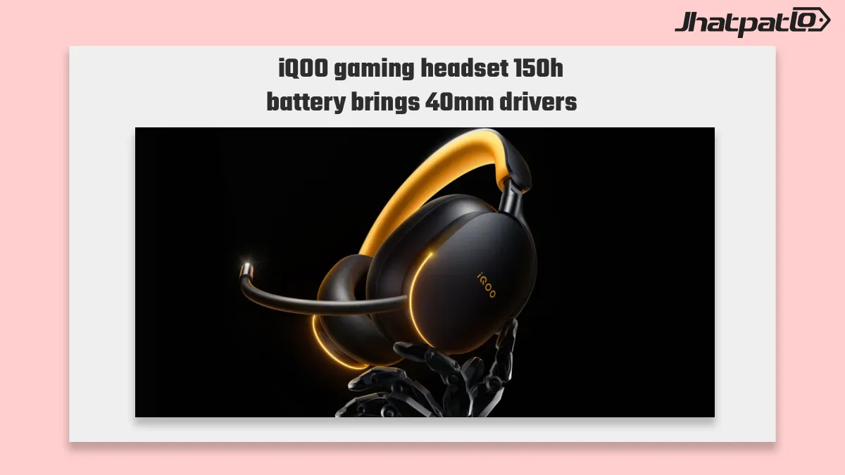 iQOO gaming headset 150h battery lands in China with 40mm drivers