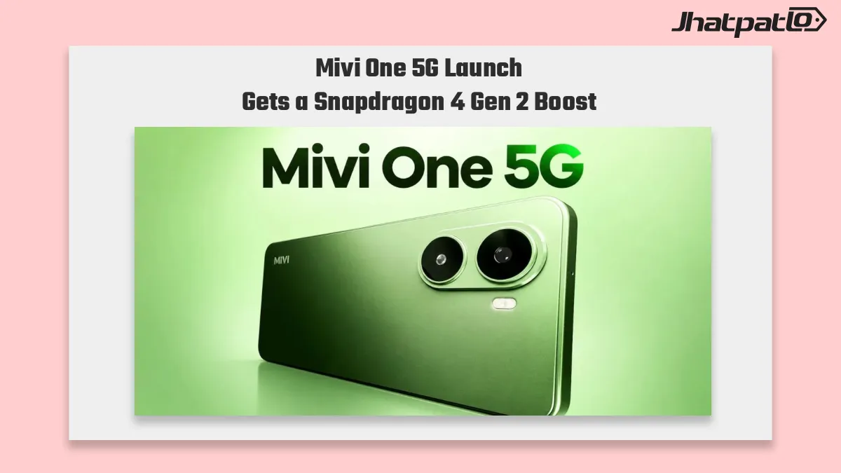 Mivi One 5G launch brings Snapdragon 4 Gen 2 and 6,000mAh battery