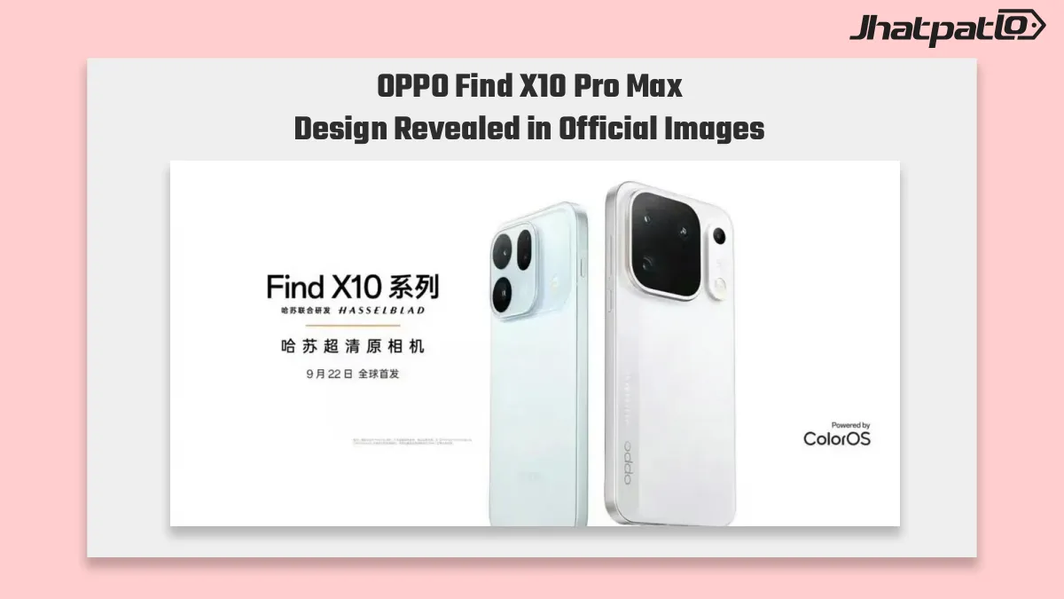  OPPO Find X10 Pro Max First Look Official Images Reveal New Design