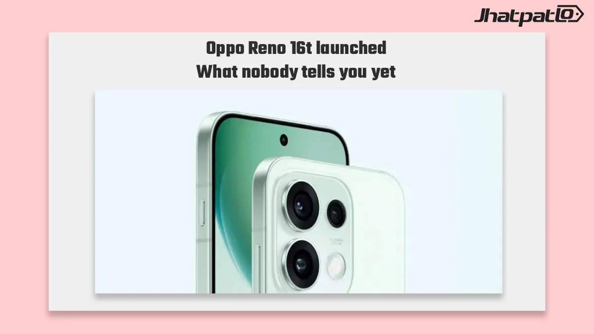 Oppo Reno 16t launched with 200 MP camera and Dimensity 8550 Super