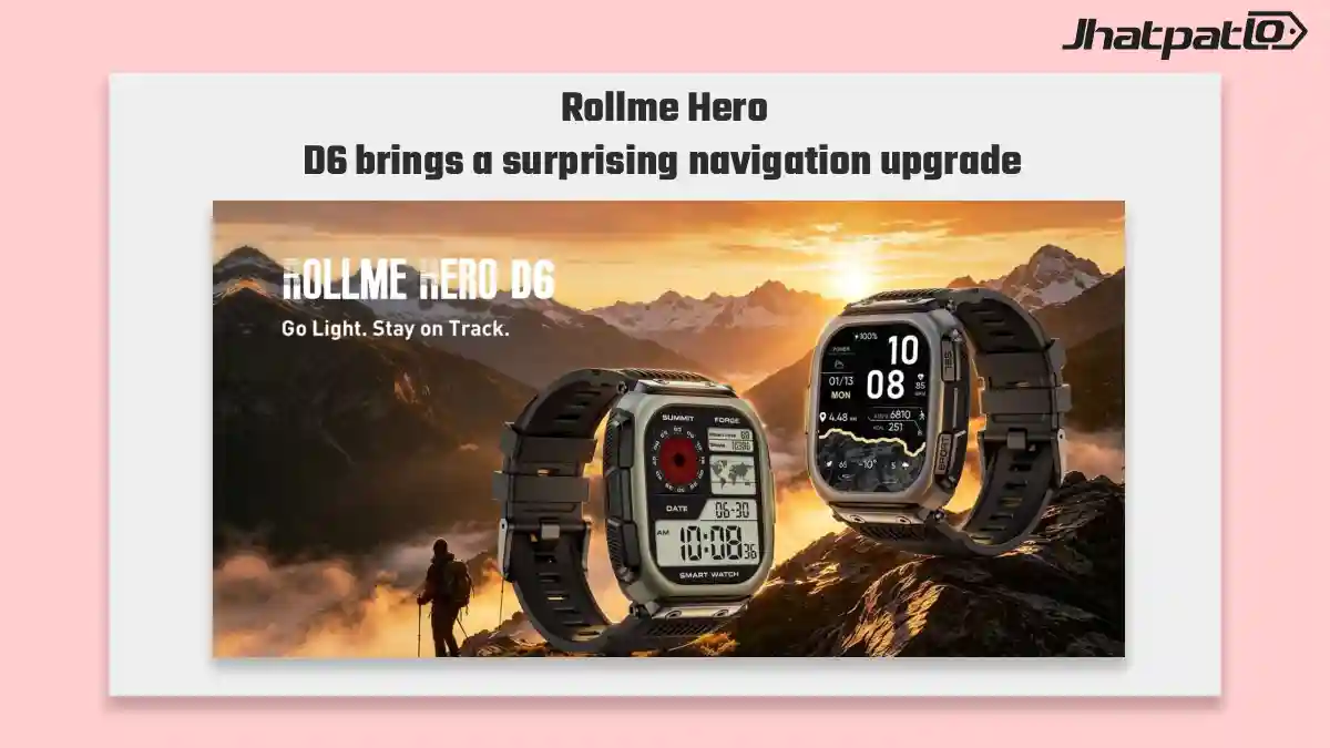  Rollme Hero D6 smartwatch adds offline maps and dual-band GPS