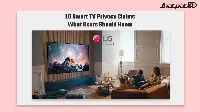 LG smart TV privacy claims spark backlash over voice and ACR tracking