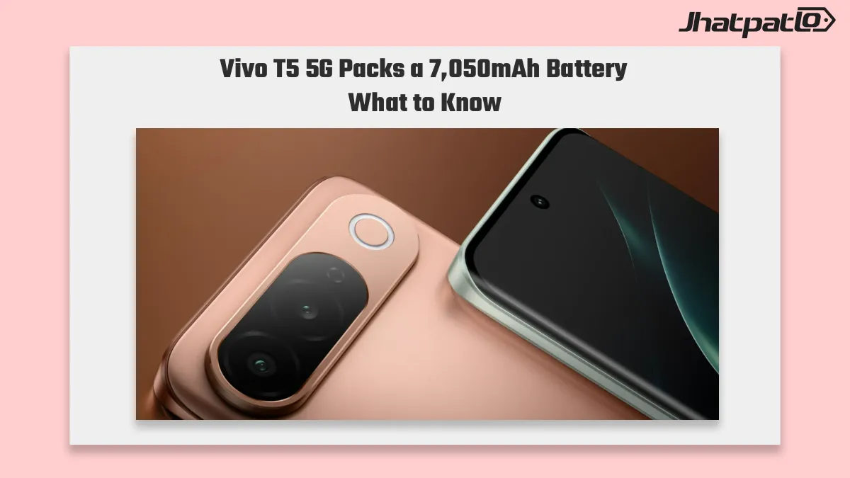 Vivo T5 5G launched with 144Hz AMOLED display and 7,050mAh battery
