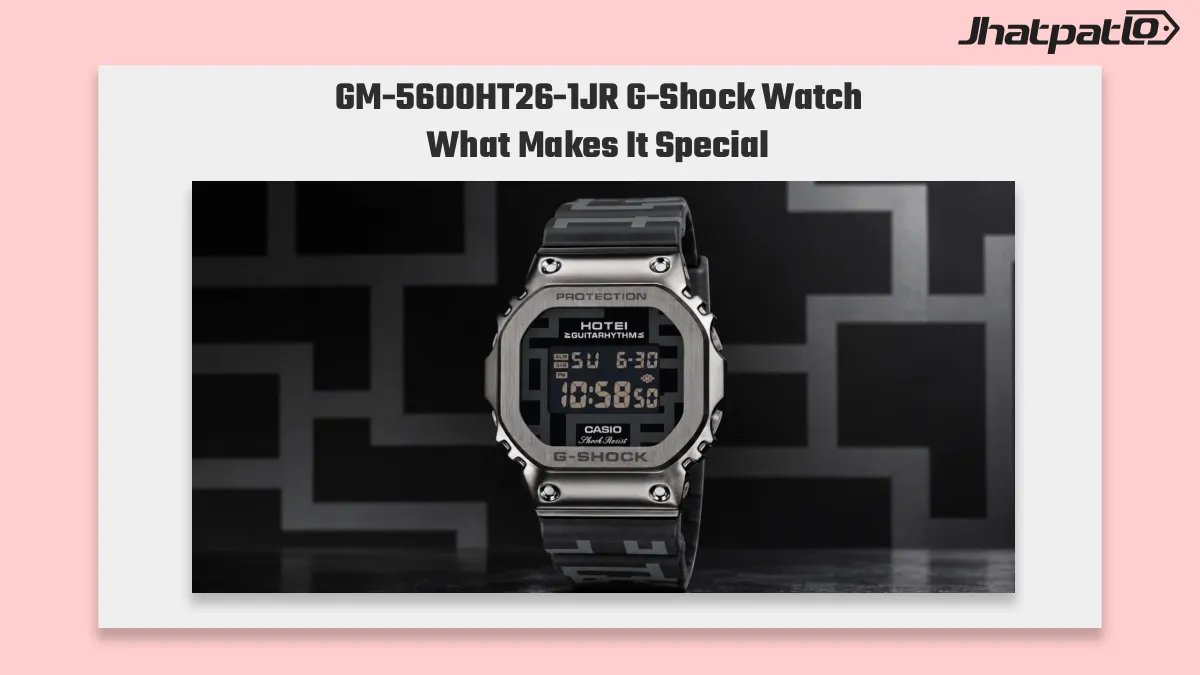 GM-5600HT26-1JR G-Shock watch debuts with Hotei’s GUITARHYTHM pattern