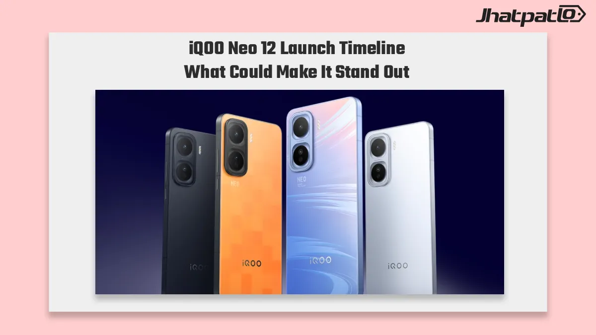 iQOO Neo 12 launch timeline points to 2K 185Hz display fan