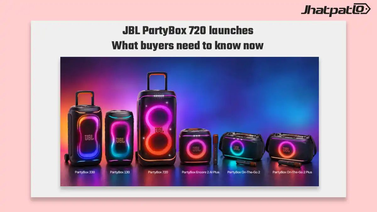 JBL PartyBox 720 launches in India with 800W RMS output