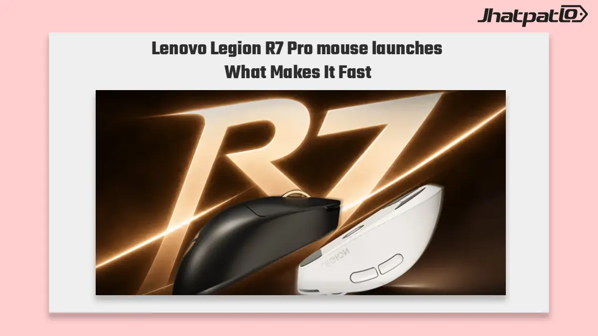  Lenovo Legion R7 Pro mouse launches with PAW 3950 and 8K polling