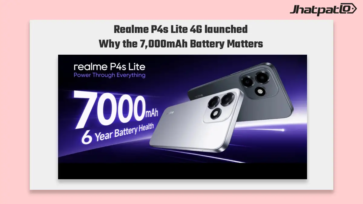 Realme P4s Lite 4G launched with 7,000mAh battery and 120Hz HD+ display