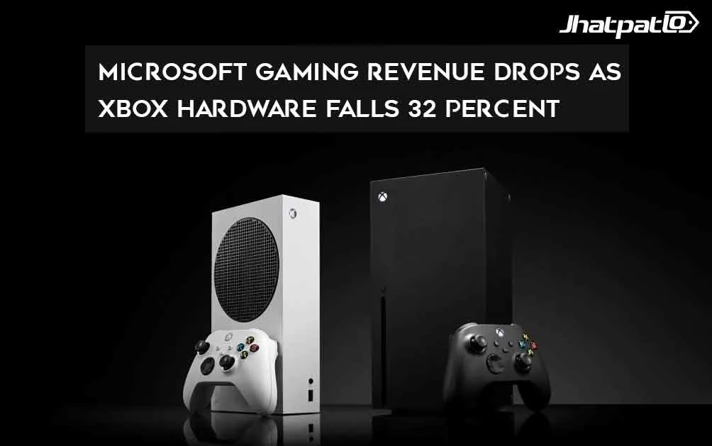  Microsoft Gaming Revenue Drops as Xbox Hardware Falls 32 Percent