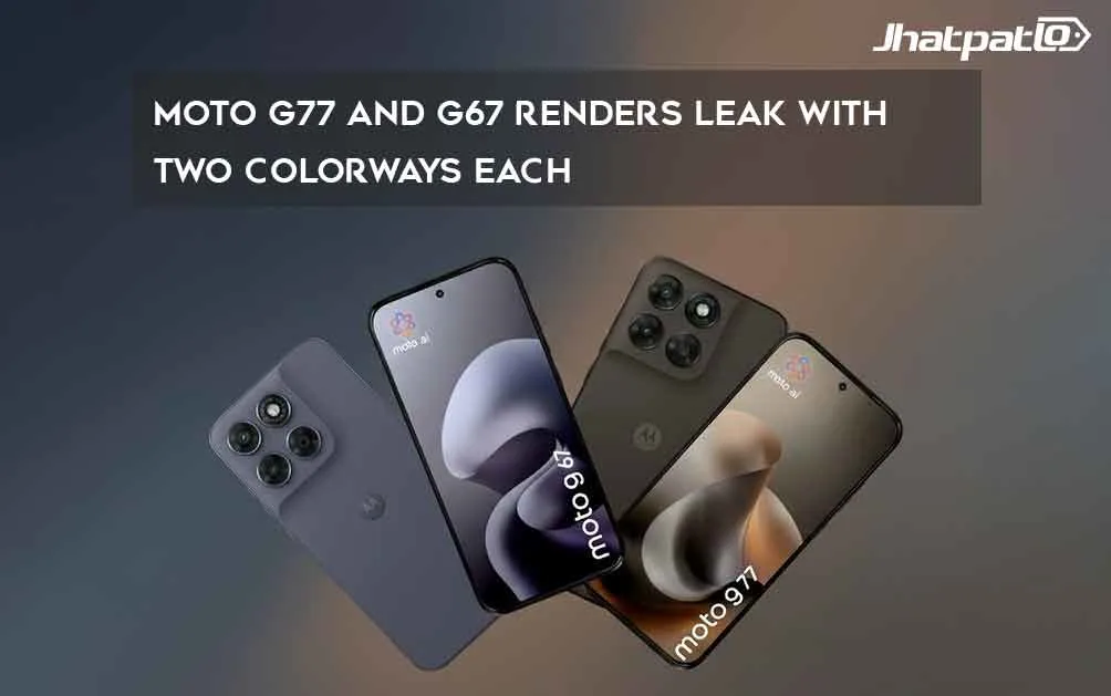  Moto G77 and G67 renders leak with two colorways each