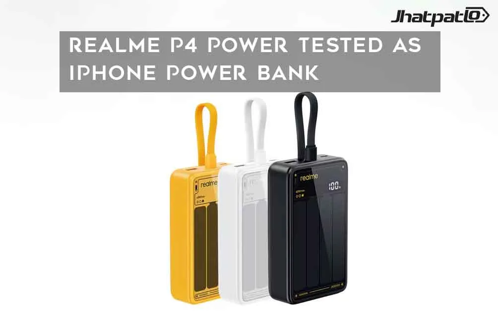  Realme P4 Power Tested as iPhone Power Bank