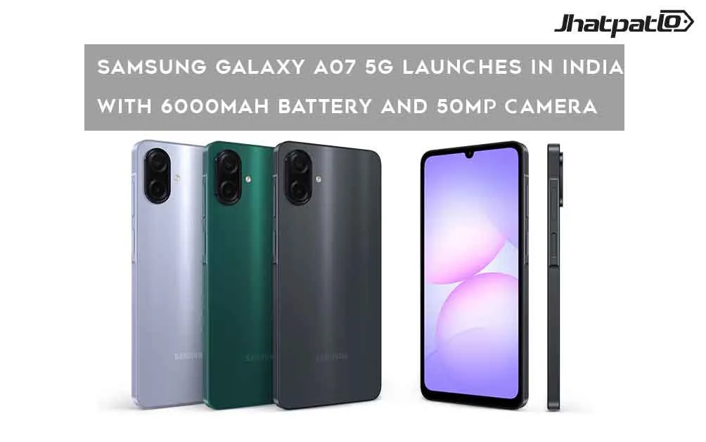 Samsung Galaxy A07 5G Launches in India With 6000mAh Battery and 50MP Camera