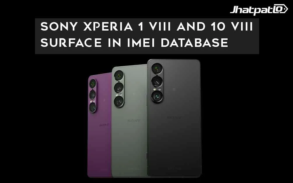  Sony Xperia 1 VIII and 10 VIII Surface in IMEI Database