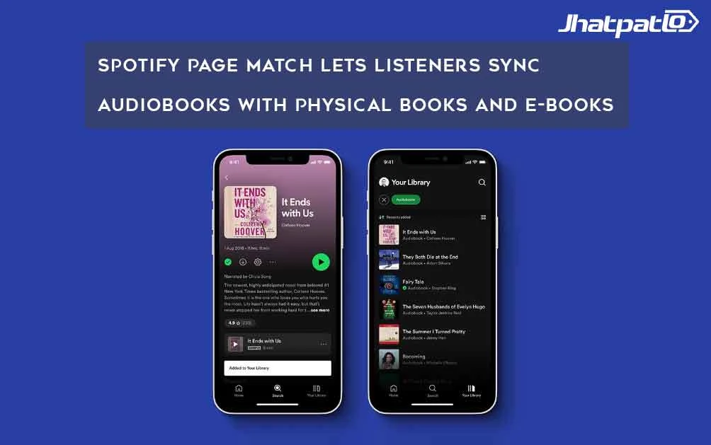  Spotify Page Match Lets Listeners Sync Audiobooks with Physical Books and E-Books