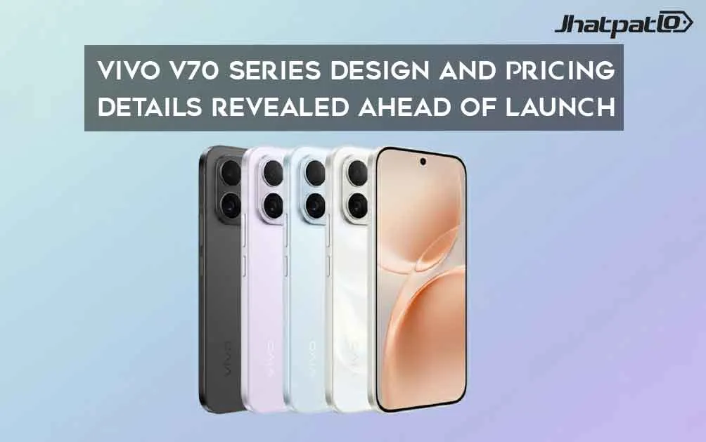  Vivo V70 Series Design and Pricing Details Revealed Ahead of Launch