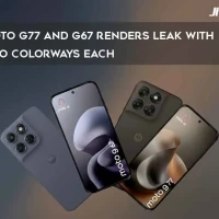 Moto G77 and G67 renders leak with two colorways each